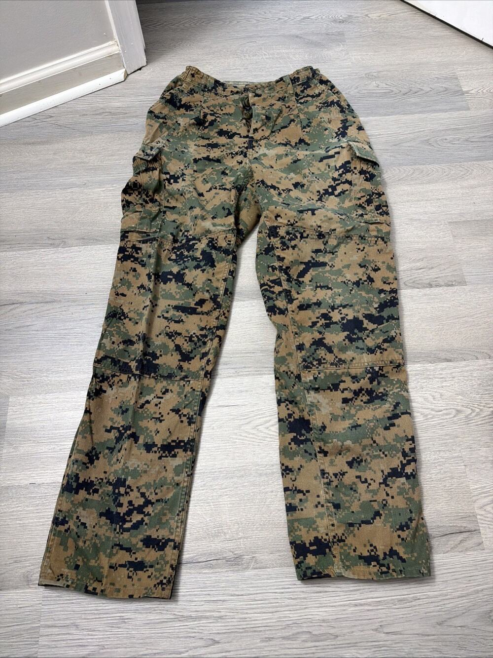 Men's Trouser Woodland Marpat USMC Cargo Digital Camo Pants Army Small Regular